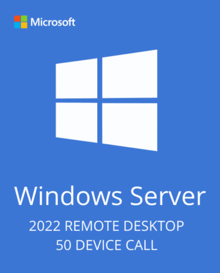 Windows Server 2022 Remote Desktop Services – 50 User CALs license key